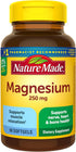 Nature Made Magnesium 250 mg, Magnesium Supplement for Muscle, Heart, Bone and Nerve Support, 90 Softgels, 90 Day Supply...