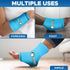 Elbow and Ankle Ice Pack for Injuries Reusable, Cold Warm Compression Sleeves for Arm, Ankle and Foot Pain Relief for Men, Women, Girls and Boys T...