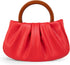 Milan Chiva Clutch Purses for Women Small Handbags Dumpling Mini Cloud Bag with Wooden Handle...