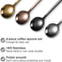4 Pieces Coffee Spoons Teaspoons Stainless Steel Espresso Spoons Frosted Handle Soup Spoons for Coffee Sugar Soup Ice Cream Dessert Cake Supplies,...