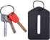 Wisdompro Keychain, 12 Pack of 4.3 Inches Stainless Steel Wire Ring 2mm Cable Loop Rings for Hanging Luggage Tag, Keys and ID Tag Keepers - Black...