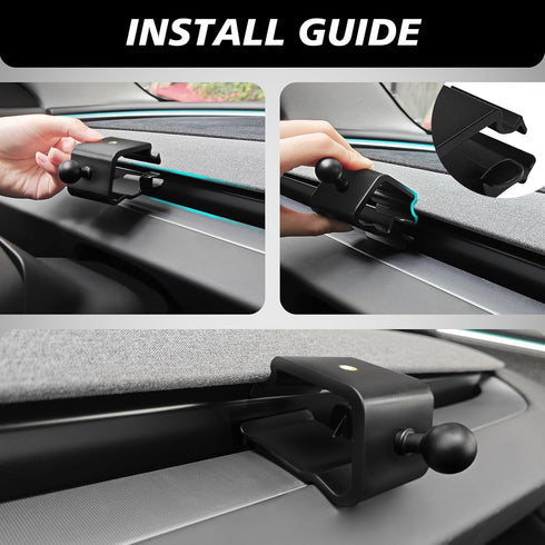 BestEvMod Dashboard Car 1/4 Screw Mount Phone Holder Tablet Mag Safe Compatible with 2024 Refreshed Tesla Model 3 Highland fits for All Phones & A...