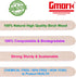Gmark Individually Wrapped 5.5" Coffee Stir Sticks (length 140mm, width 6mm, thick 1.3mm) - 500pc Round End, Eco Friendly Coffee Stirrers for Hot ...