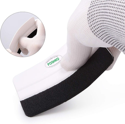 FOSHIO 4 Inch Felt Squeegee for Car Window Tint, Vinyl Installing Application Tool Car Wrap Paste Vinyl Squeegee Wrapping Medium Hardness Tools Ha...