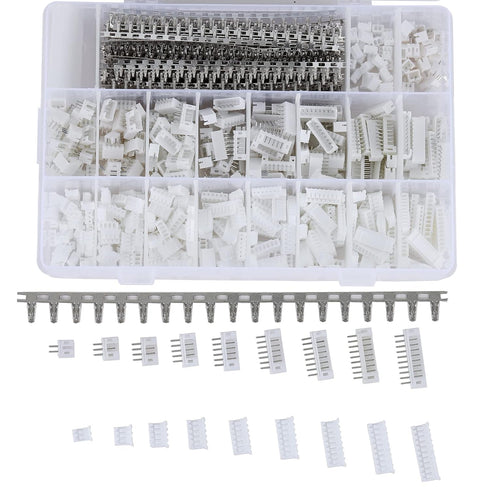 1550PCS JST PH 2.0mm Connector Assortment Kit 2.0mm Pitch Male Female 2/3/4/5/6/7/8/9/10 Pin Housing Adapter Plug Terminal...