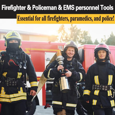 2 Pack Firefighting Tools, Multipurpose Leverage Tool, Multi Functional Hand Tools, Stainless Steel Hand Tools...