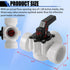 Three-way Swimming Pool Diverter Valve 1 1/2 Inch Female Threaded Replacement Valve for Pools and Spas 3 Way Valve Pool Hose Connector Above Groun...