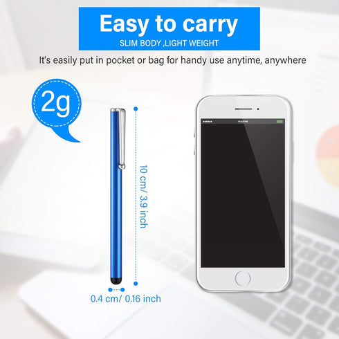 130 Pieces Stylus Pens for Touch Screens Slim Capacitive Stylus Universal Digital Pen Compatible with Most Devices with Capacitive Touch Screen, 1...