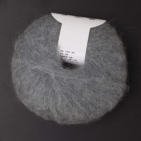 26g/Roll Soft Angora Mohair Yarn Wool Knitting Yarn for Clothes Scarves Sweater Shawl Hats and Craft Projects Include A Crochet(Rose Pink)......
