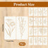 Stencils for Painting on Wood, Reusable Flower Stencils Painting Crafts Templates Drawing Stencil for Painting on Wood, Wall, Furniture(18)...