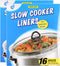 32 Bags Slow Cooker Liners, Disposable Multi Use Cooking Bags,Large Size Fit 3QT to 8QT, Plastic Bags for Slow Cooker, Pans, Aluminum Cooking Tray...