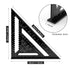 12 inch Rafter Square Aluminum Alloy Double Scale Triangle Ruler Angle Ruler Carpenter Triangle Square Rafter Tool Mensurement Tool for Woodworkin...
