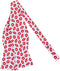 Jacob Alexander Men's Happy Valentine's Day Red Lips Kisses Pattern Freestyle Self-Tie Bow Tie - White...