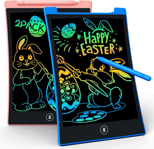 KOKODI Kids Toys 2 Pcs 10 Inch LCD Writing Tablet, Colorful Toddler Drawing Pad Doodle Board Erasable, Educational Learning Toys Birthday Gifts fo...