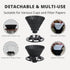 Collapsible Coffee Dripper, Silicone Reusable Pour Over Coffee Maker, Pour Over Coffee Dripper for Camping, Business Trip, Home?Office, Single Cle...