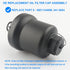 Oil Filter Housing Cap, Replace 06D115408B, 041-0004 Compatible with Audi VW - 2006-2008 A3 GTI, 2005-2009 A4, 2005-2014 Jetta, 2006-2014 Passat, ...
