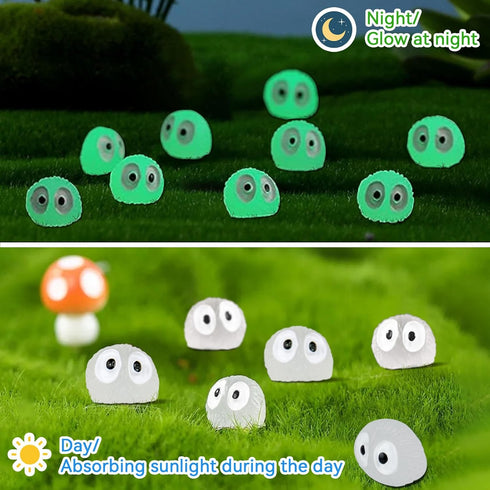 Glow in The Dark Tree Elves Fairy 60Pcs Mini Resin Elf Fairy Garden Accessories Little Briquettes Elves Miniature Figurines, Micro Landscape Gnome...