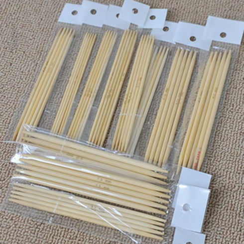 55Pcs 5.1 Inch Length 11 Size of Diameter Double Pointed Bamboo Knitting Needles (5'' set 11)......
