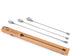A Bar Above Bar Spoon Set, of 3, 12”, 15”, and 17”, Stainless Steel Cocktail Stirrer Bar Set, for Mixing Glass or Shaker, Spiral Handle Drink Stir...
