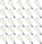25 Packs ST38 LED Edison Bulbs,0.6Watt E12 Base Small Vintage Light Bulbs Equivalent to 7W Incandescant, 2700K Warm White Bulbs for ST38 String Li...
