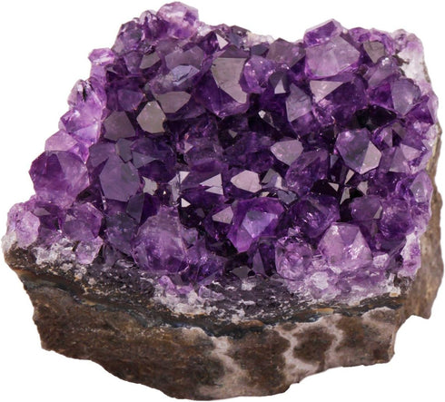 rockcloud Natural Purple Amethyst Quartz Crystal Cluster Geode Druzy Home Decoration Gemstone Specimen...
