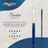 Silver Brush Limited 19022 Bristlon Bright Brush for Acrylic and Oil Painting, Size 2, Long Handle...