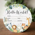Safari Baby Milestone Blanket with Birth Stat Sign, Jungle Animals Baby Growth Chart Monthly Blanket, Watch Me Grow Safari Animals Baby Nursery fo...