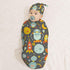 Robot and Moon Newborn Swaddle Blankets Hat Sets Soft Baby Receiving Blanket Swaddle Sack for Baby Shower Infant Boy Girl Gift...