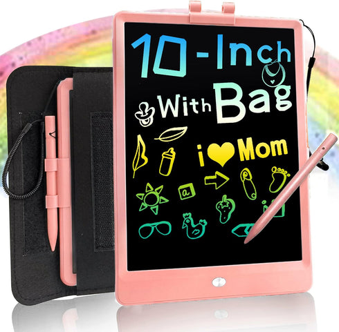 LCD Writing Tablet for Kids Doodle Board with Bag, Electronic Digital Colorful Screen Drawing Tablet, Etch a LEYAOYAO 10-Inch Drawing Pad Sketch P...