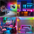Daymeet TV LED Lights Strip, Music Sync LED TV Backlight for 65-85in TV, 16.4FT TV Lights Bluetooth APP Remote Control, USB TV Lights Behind RGB C...