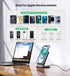 Magnetic Wireless Charger 15W Fast Mag-Safe Charger Stand for iPhone 15/14/13/12 Series Magnet Wireless Charging Station with Sleep-Friendly Adapt...