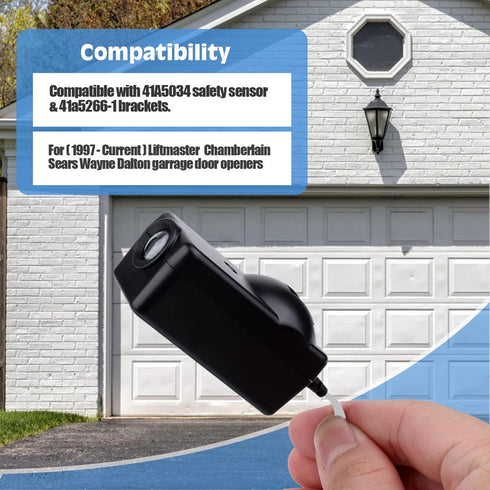 Garage Door Safety Sensor Replacement: Safety Sensors Beam Eyes, Garage Door Opener, Garage Safety Sensors Kit for Liftmaster Sensor Replacement i...