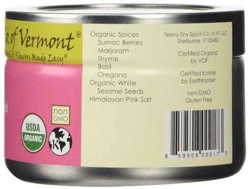 Teeny Tiny Spice Co. of Vermont Organic Za'atar, 2.8 Oz...