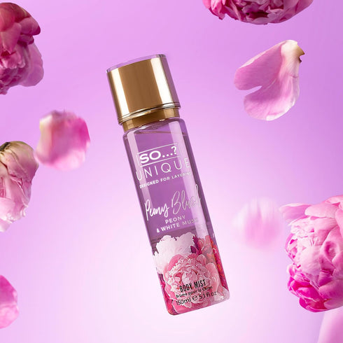 So…?...? Unique Peony Blush Body Mist - Floral, Fruity Vanilla Perfume with Bergamot and Pear Notes - Perfume for Women - Body Spray for Women - 5...