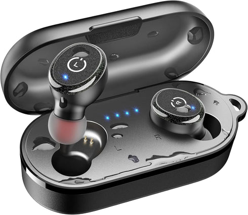 TOZO T10 (Classic Edition) Bluetooth 5.3 Wireless Earbuds with Wireless Charging Case IPX8 Waterproof Stereo Headphones in Ear Built in Mic Headse...