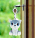 Puzzled DolliBu Wolf Plush Big Eyes Keychain Stuffed Animal - Soft Wild Mountain Animal Charm with Sparkling Big Eyes, Decorative Zoo Plush Toy Ac...