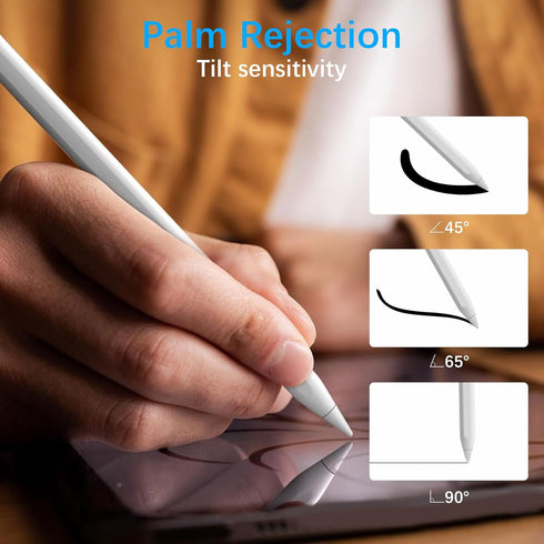 Stylus Pen for iPad with Magnetic Wireless Charging, Fast Charge 2nd Generation Apple iPad Pencil Compatible with iPad Air 3/4/5, iPad Mini 5/6, i...