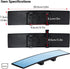 MIAOKE Blu-Ray Car Mirror - 12 Inch Anti-Glare Easy To Install, Universal All Car Wide Angle Panoramic Rear View Mirror Accessory...