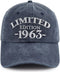 Limited Edition 1960 1961 1962 1963 1964 1965 1966 1967 1968 1969 Hat for Men Women, Adjust Birthday Baseball Cap...