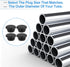 10 Pcs 10mm Rubber Hole Plug Black Silicone Round Snap in Type Locking Furniture Hole Plug Protective Cover Rubber Plugs for Holes Watertight(Blac...