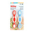 Nuby Dip & Scoop Spoons - (2-Pack) Baby Led Weaning Spoons for Babies - 6+ Months - Red and Blue...