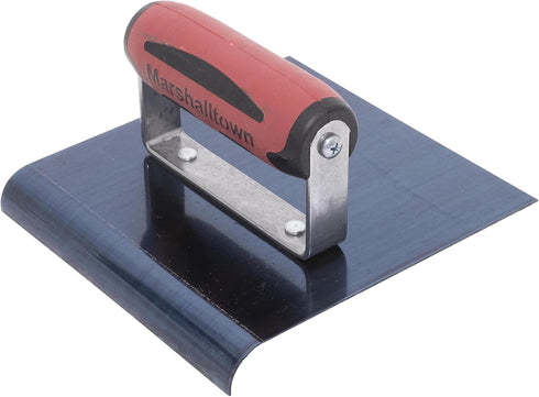 MARSHALLTOWN Straight Concrete Edger, 6 x 6 Blue Steel Blade, 1/2 x 3/8 Lip, Made In The USA, 162BD...