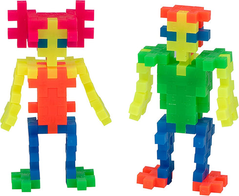 PLUS PLUS – Open Play Tube – 240 Piece Neon Color Mix – Construction Building Stem | Steam Toy, Interlocking Mini Puzzle Blocks for Kids...