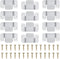 DEEPDREAM 12 Pcs Sectional Couch Connectors Metal Couch Clips Sofa Connector Interlocking Furniture Connector with 28 Pcs Screws...