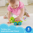 Fisher-Price Baby Crawling Toy Poppity Pop Turtle Push-Along Vehicle with Ball Popping Sounds for Infants Ages 6+ Months...