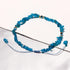 Blue Apatite Evil Eye Anklet Bracelets for Women Tumbled Chip Beach Foot Anklet Amulet Protection Reiki Crystals...