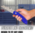 Rapid Edge Extend-A-Blade Utility Knife, Folding Razor Knife with 3 Blade Positions, Includes 5 Double-Length Serrated Utility Knife Blades...