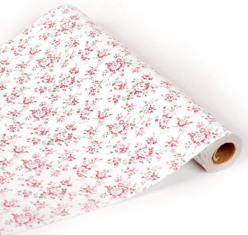 Self Adhesive Vinyl Decorative Floral Contact Paper Drawer Shelf Liner Removable Peel and Stick Wallpaper for Kitchen Cabinets Dresser Arts and Cr...