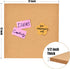 12x12" Cork Board Tiles Bulletin Board, 1/2" Thick Small Square Cork Boards for Walls, Self-Adhesive Cork Tiles for Home, Office, School, Bulletin...