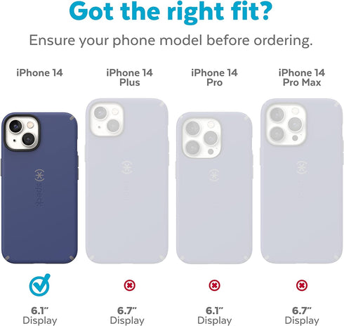 Speck iPhone 14 & iPhone 13 Case -Slim Phone Case with Drop Protection, Scratch Resistant with Soft Touch for 6.1 inch iPhones - Dual Layer Case, ...